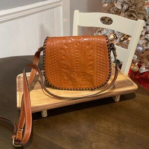 Patricia Nash, crossbody handbag, Italian leather